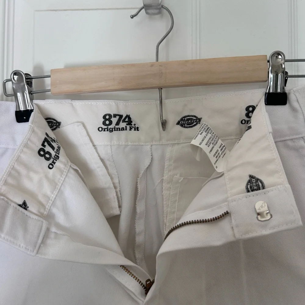 White Dickies Original 874 Straight-Leg Pants